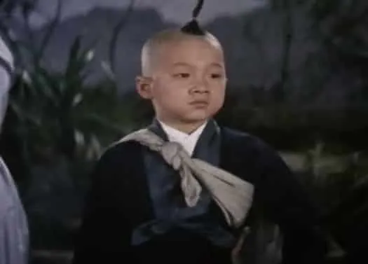 Young Jackie Chan in his early acting years.