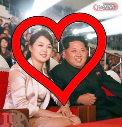 See how good they look together. The natural-born leader smiles a lot when sitting beside his wife.