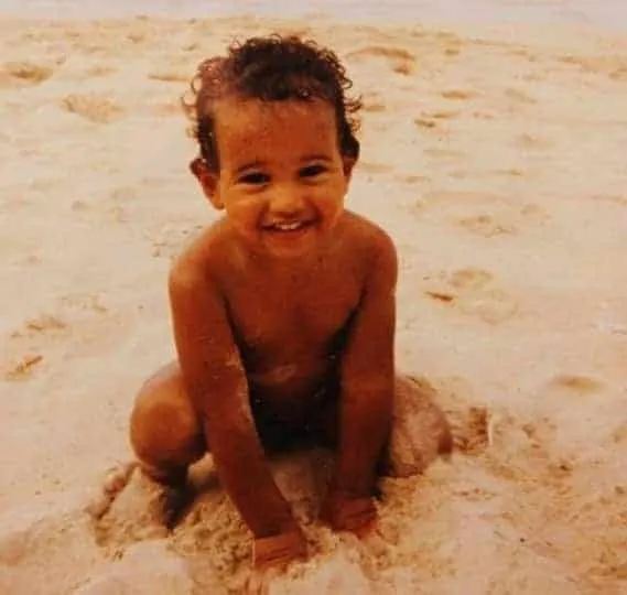 This is Lewis Hamilton, in his childhood years.