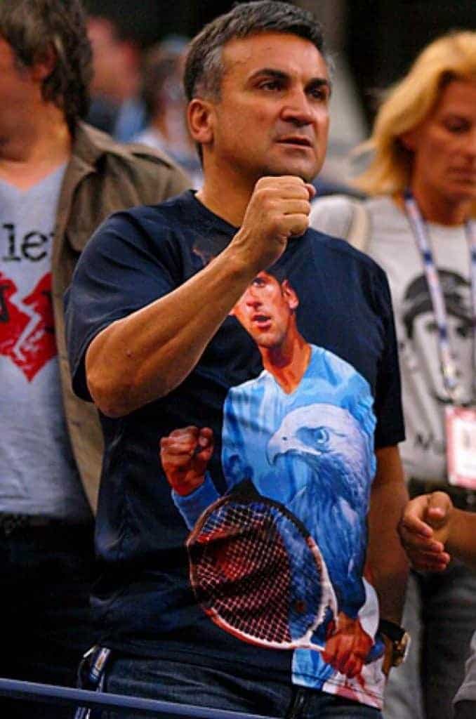 Srdjan Djokovic is one of his son's biggest supporters.