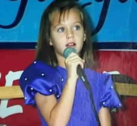 Young Katy Perry in her early career years.