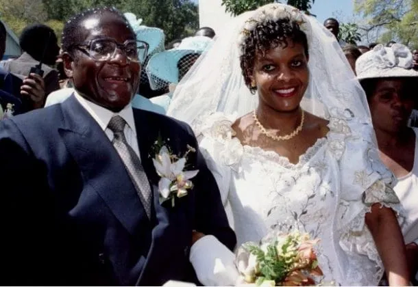 Robert Mugabe's wedding with Grace Mugabe.