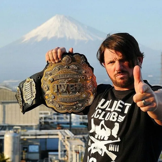 AJ Styles won his first IWGP Heavyweight title while wrestling for New Japan Pro-Wrestling promotion.
