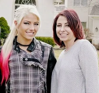 Bliss' lookalike mom initially tried to dissuade her from wrestling.