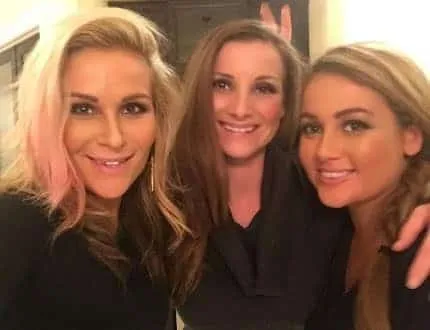 Nataly Neidhart with sisters Kristen (middle) and Jennifer (right).