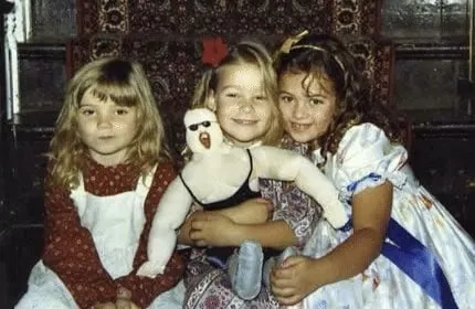 Natalya Neidhart grew up with her sisters Kristen (left) and Jennifer (right) in Calgary, Canada.