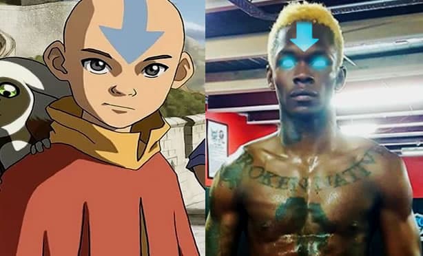 Adesanya likens himself to Avatar in the American animated series, Avatar: The Last Airbender.