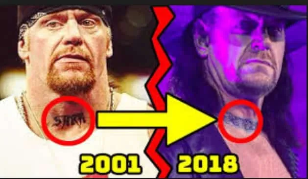 Undertaker neck tattoo is now non-existent. Credits: BMG.