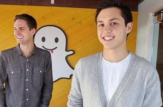 Evans and his partner Bobby Murphy launched Snapchat in 2011.