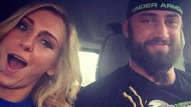 Charlotte Flair with her second husband Thomas Latimer.