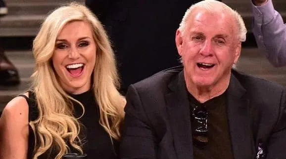 Charlotte Flair with her father Rick Flair.