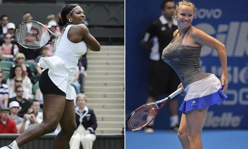 Caroline once stuffed towels under her Kit to mimic Serena Williams figure.