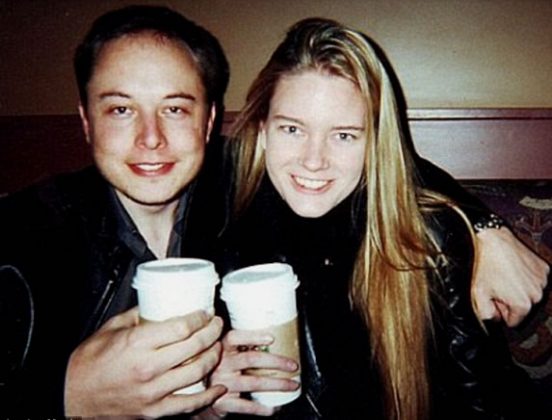 Elon Musk with first wife Justine.