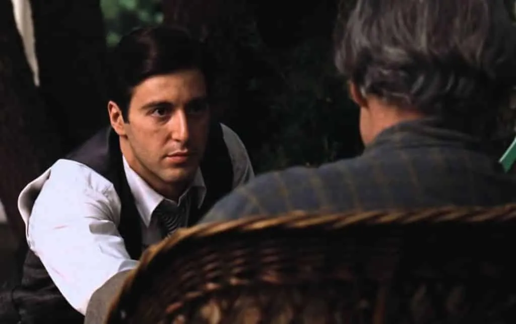 Al Pacino in "The Godfather I".