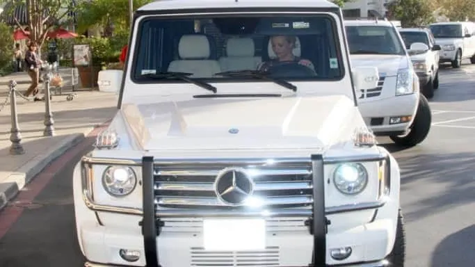 Britney Spears has a Cars Collection that includes a Mercedes GM 550.