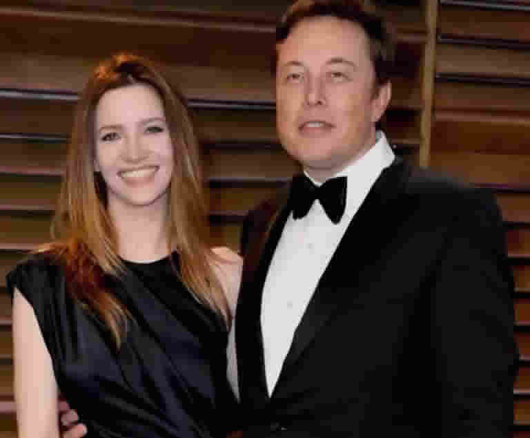 Elon Musk with second wife Talulah Riley.