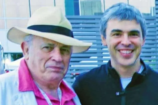 Larry Page with his father Carl.