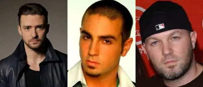 Britney Spears dated (From L-R) Justin Timberlake, Wade Robson, and Fred Durst.
