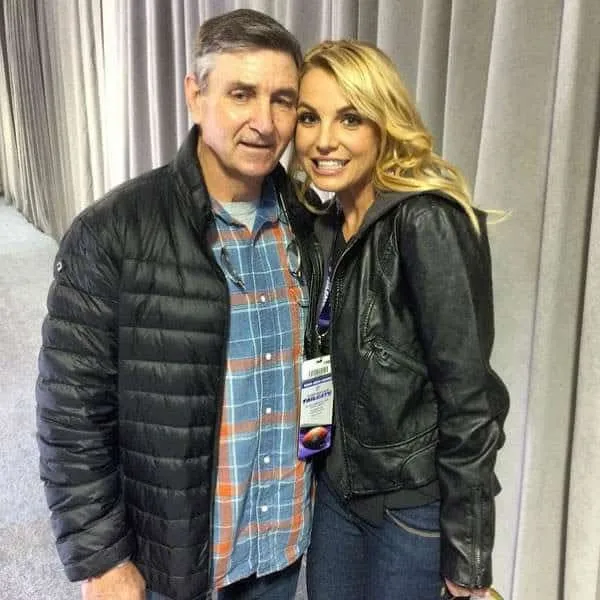 Britney Spears with her father, James Spears.