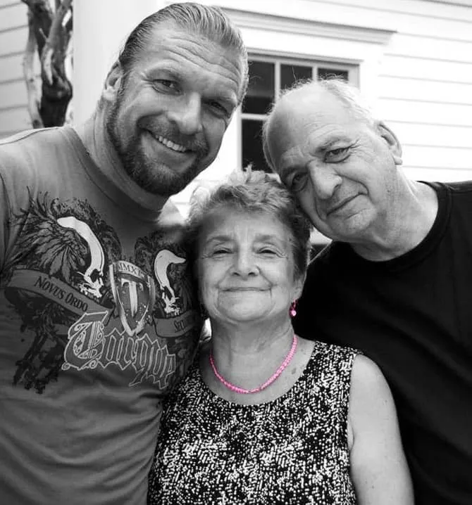 Triple H With Parents Patricia and Paul.