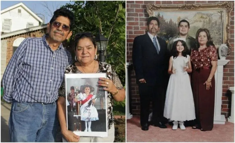Selena Gomez with paternal grandparents.