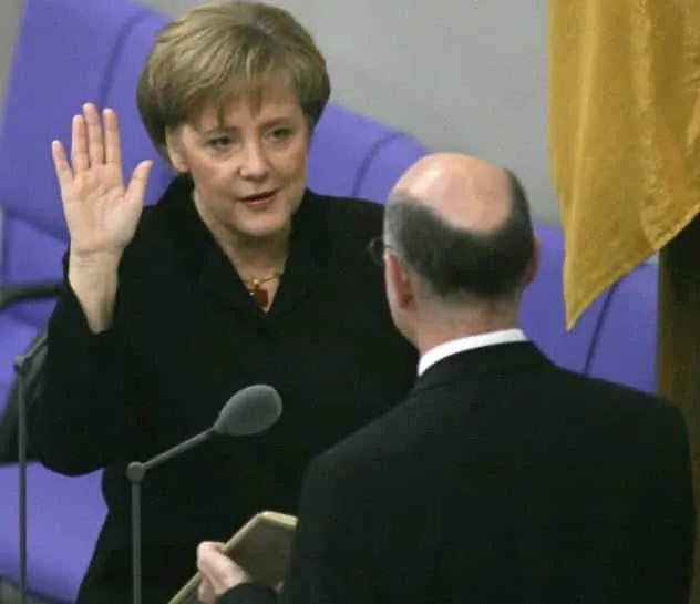 Angela Merkel was sworn in as Chancellor of Germany in 2005.