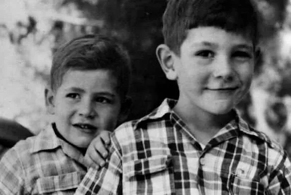 Benjamin Netanyahu (left) had a happy childhood playing along with his older brother Yonatan.