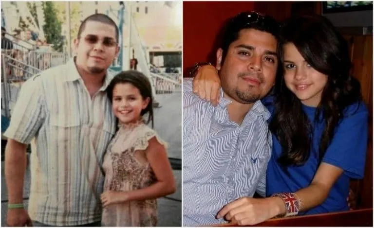 Selena Gomez with her father Ricardo.