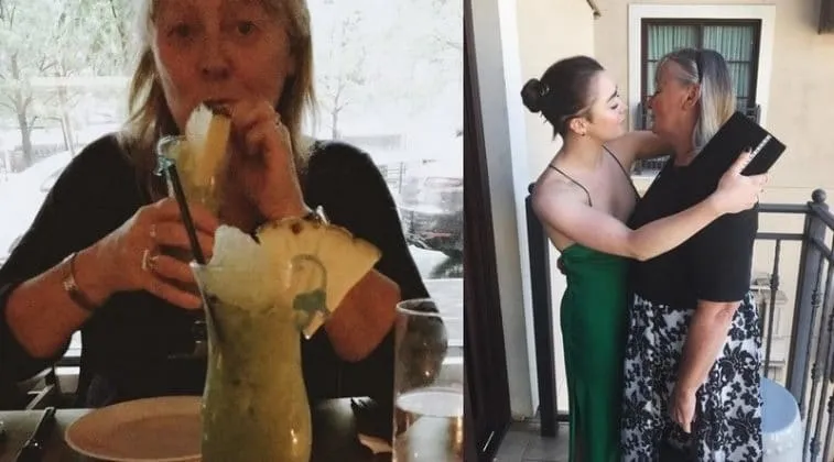 Maisie Williams with her mother Hilary.