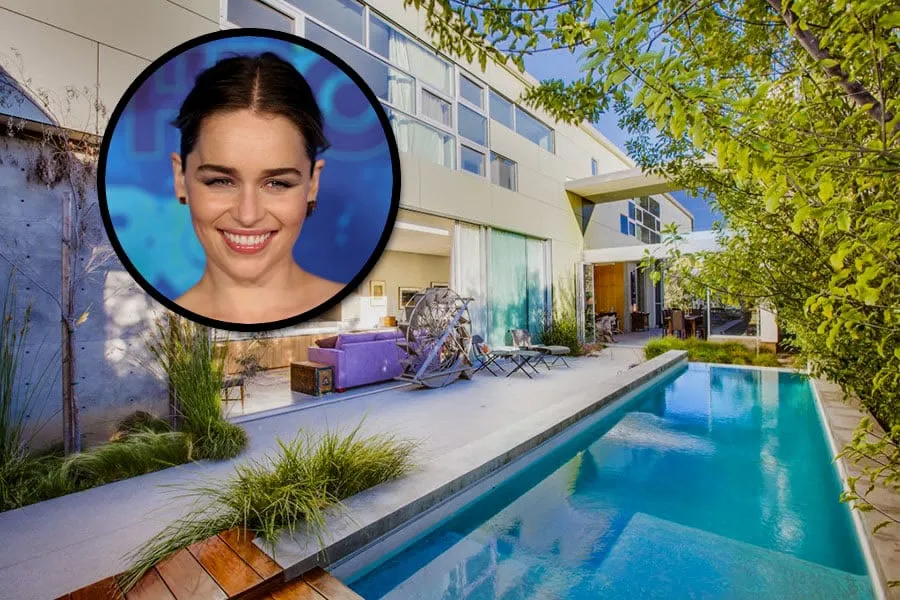 A sectional view of Emilia Clarke's $4.64 million house at Venice Beach, California.