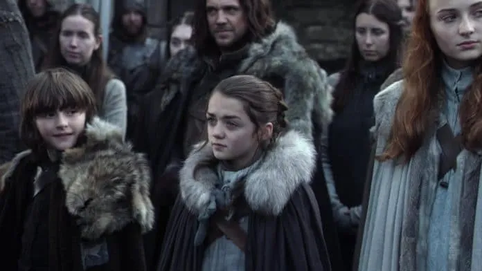 Maisie Williams in Game of Thrones 2011.