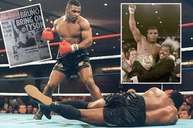 Mike Tyson defeated Trevor Berbick to win his first Heavyweight title in 1986.