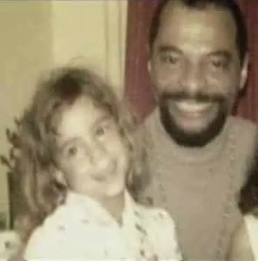 Little Mariah Carey with her dad Alfred.