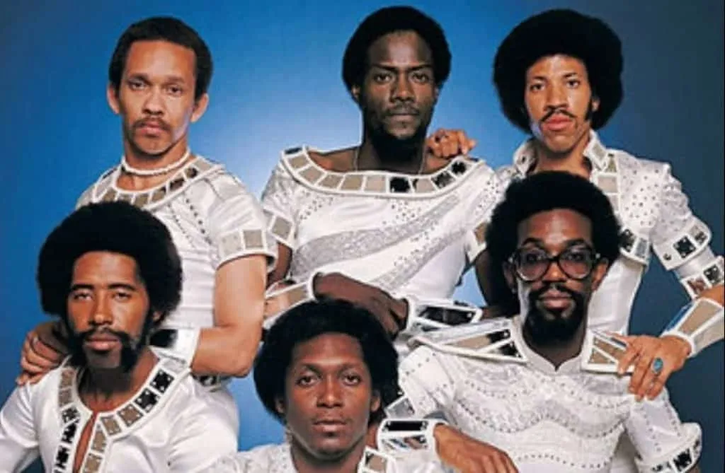 Photo of Lionel Richie with the Commodores.