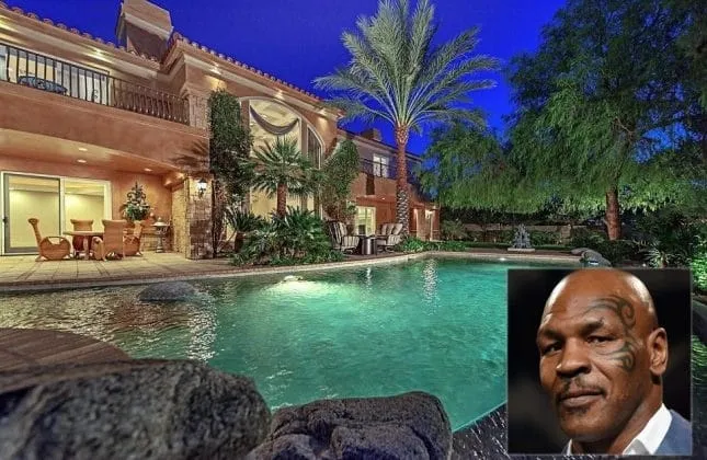 A sectional view of Mike Tyson's $2.5 million home at Vegas.