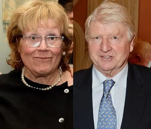 Boris Johnson with his mother Charlotte.