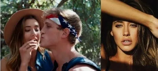 Logan Paul with his first public girlfriend, Jessica.