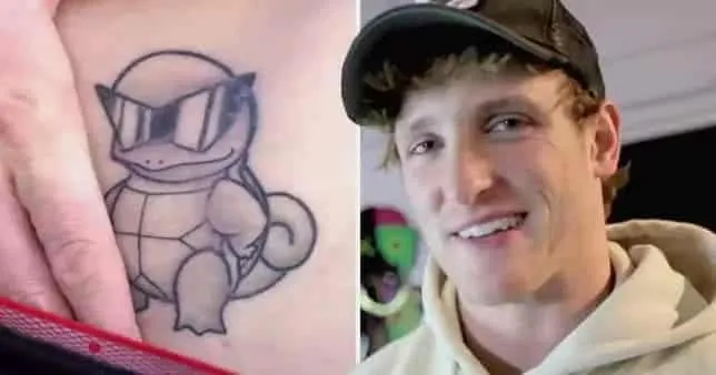 Logan Paul has a Pokémon themed tattoo on his abdomen.