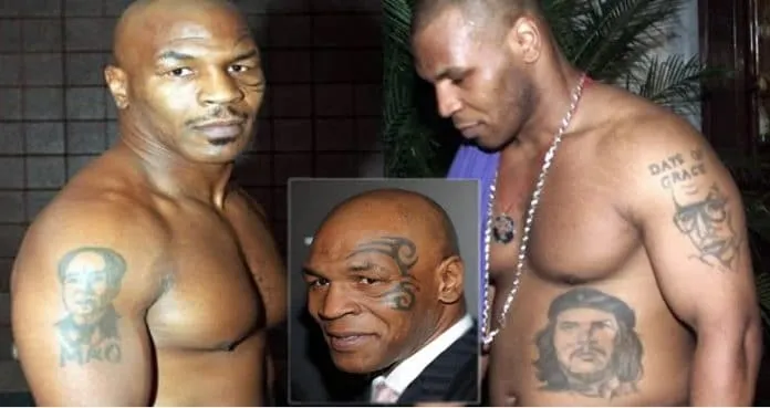 Photos of Mike Tyson with his second wife Monica Turner.