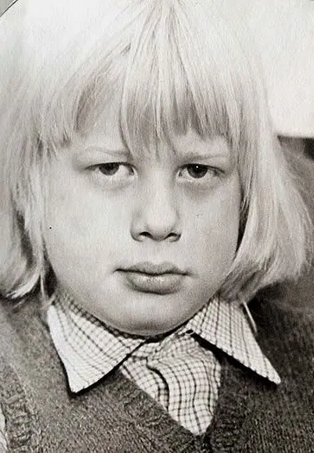 Boris Johnson as an elementary school student.