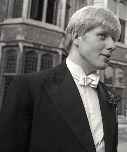Boris Johnson at Balliol College, Oxford.