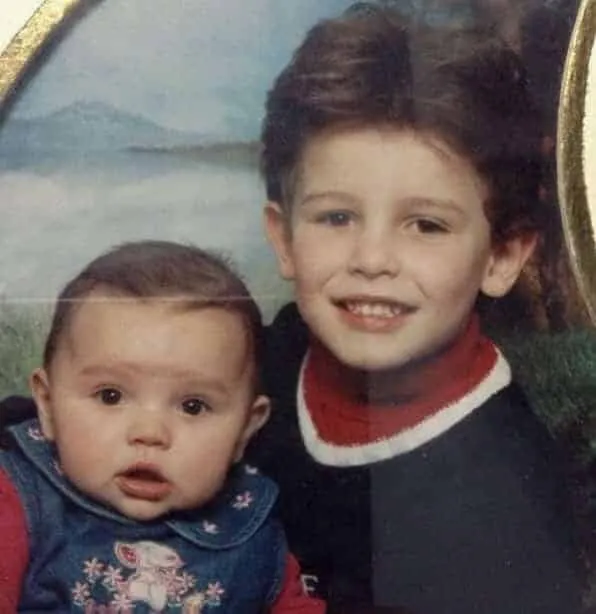 Young Shawn Mendes, alongside his sister, Aaliyah Mendes.