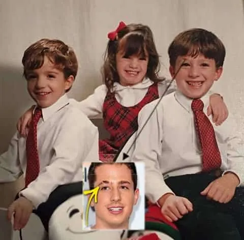 Charlie Puth Childhood photo with his siblings.