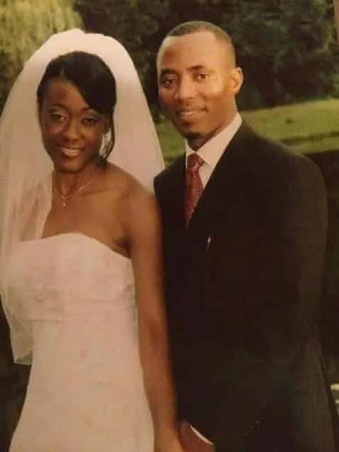 This is Opeyemi and Omoleye Sowore on their wedding day.