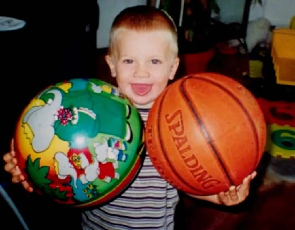 Luka Doncic as a child. He loved Basketball more than anything else.
