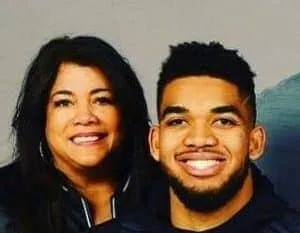 Karl-Anthony Towns and his mother, Jacqueline Cruz.