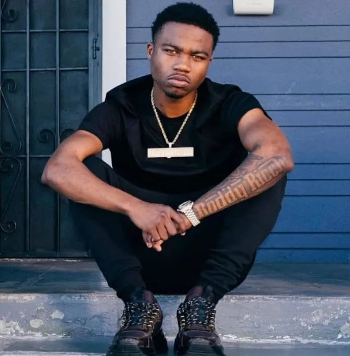 A display of some tattoos inked by the youngster, Roddy Ricch