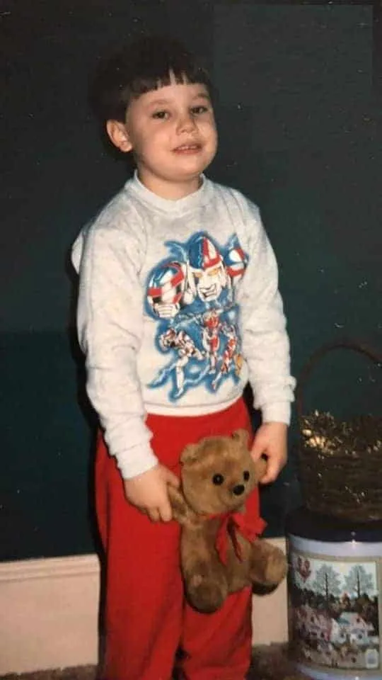 Little Luke in his teddy bear-ridden years.