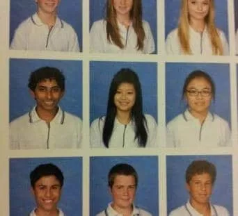 Take a closer look. Can you spot her in her school's yearbook?
