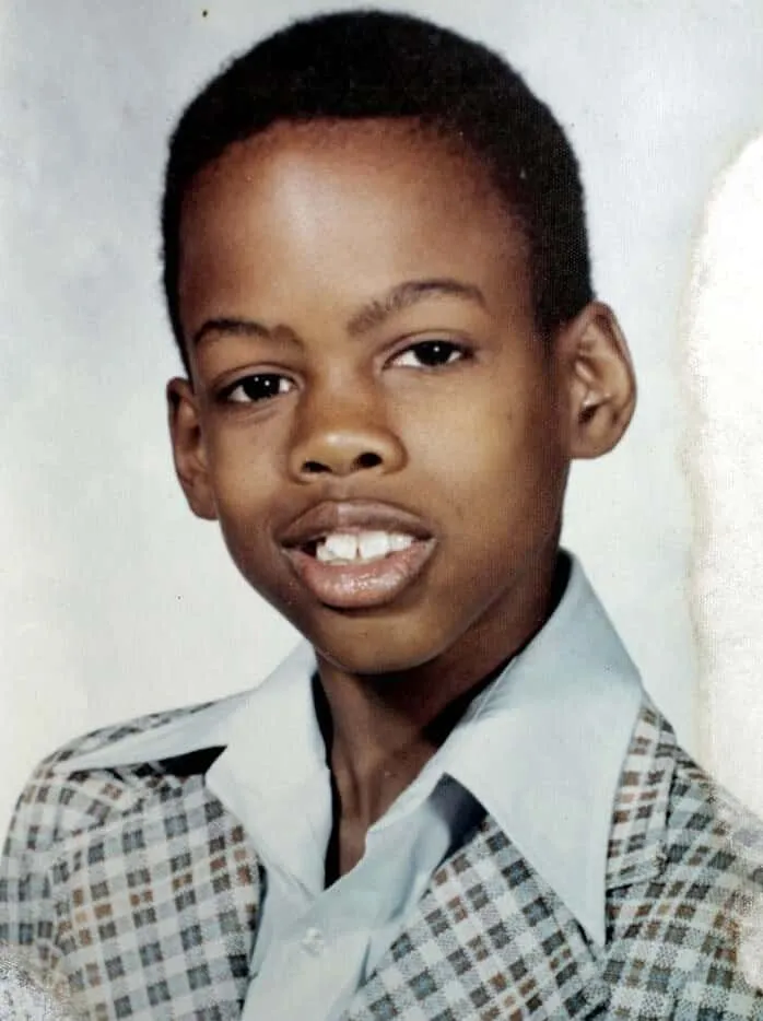 A rare Childhood photo of Chris Rock.